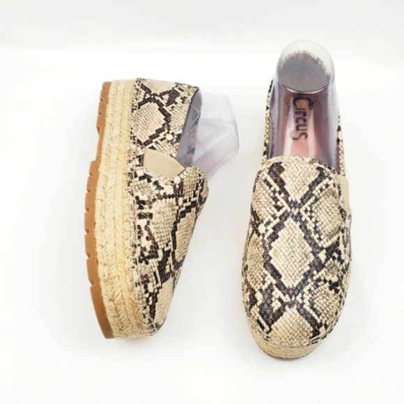 Sam Edelman Cora snake print espadrille shoes - Picture 1 of 8